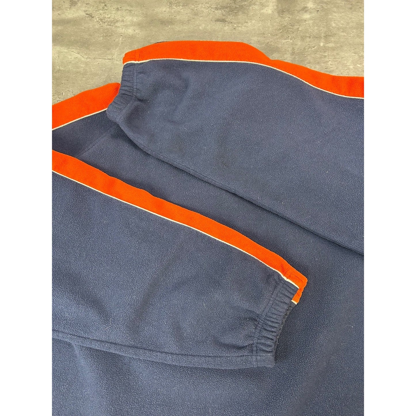 Vintage Detroit Tigers MLB Embroidered 1/4 Zip Fleece Sweatshirt Size XL