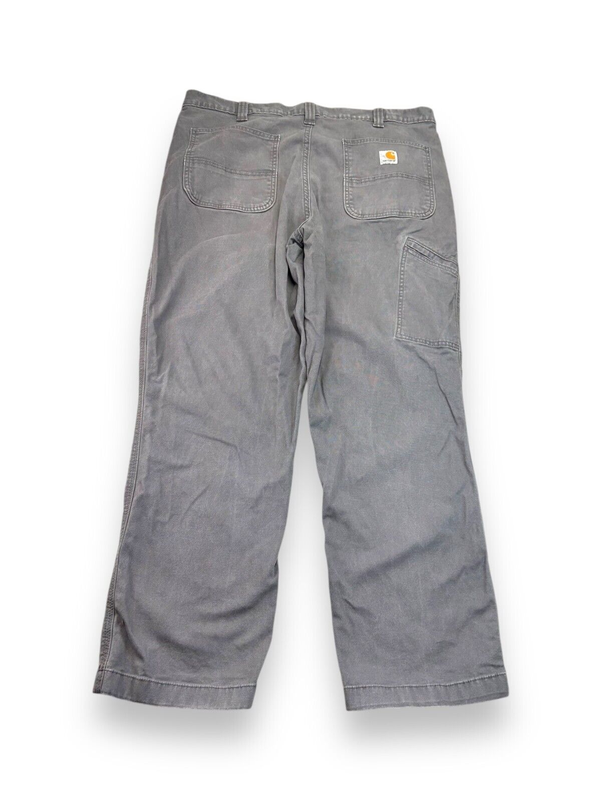 Carhartt Relaxed Fit Canvas Work Wear Five Pocket Work Wear Pants Size 38W Gray