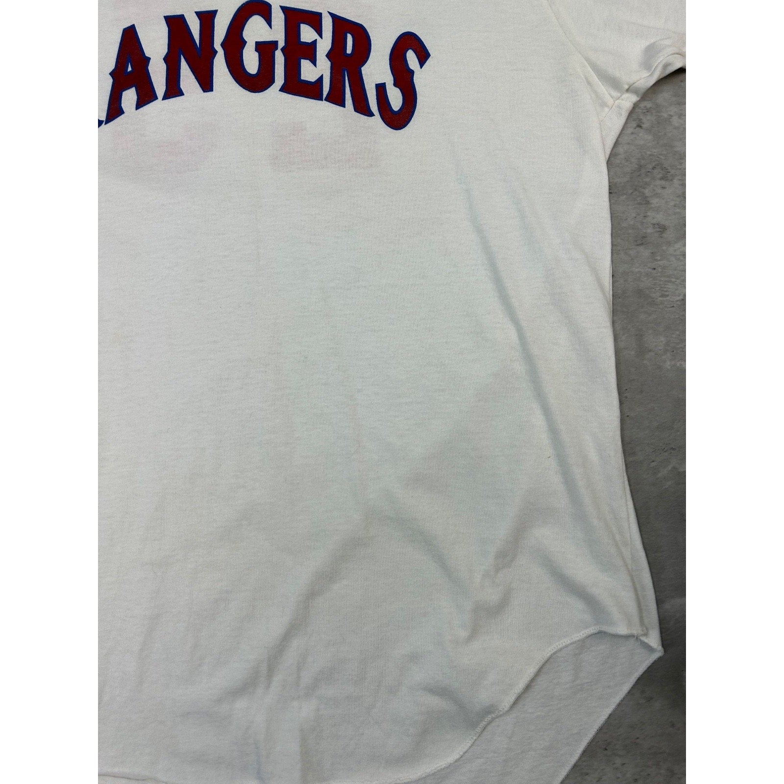 Vintage 80s Buddy Bell #25 Texas Rangers MLB Rawlings Jersey Size XL