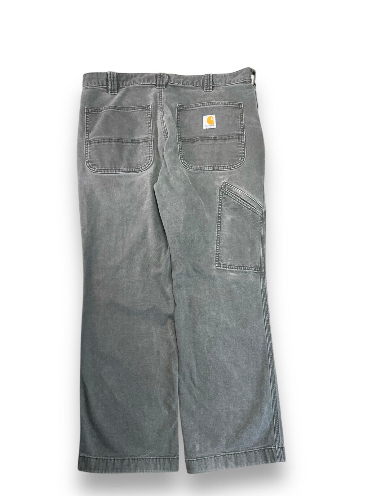 Carhartt Relaxed Fit Canvas Workwear 5 Pocket Pants Size 34W Gray