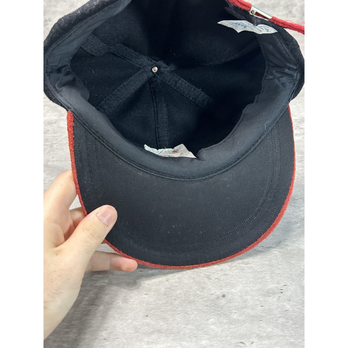 Vintage 90s Sunday Sinners Embroidered Spellout Logo Strapback Hat OSFA