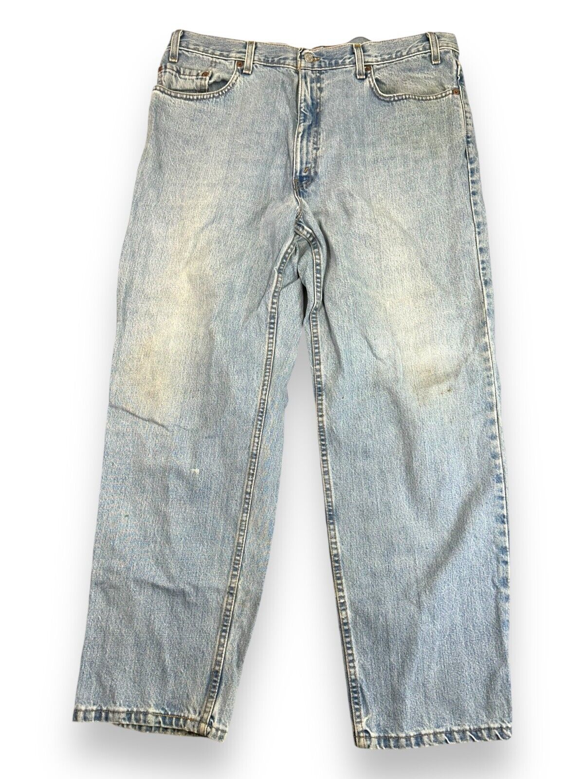 Vintage 90s Levis 550 Red Tab Light Wash Denim Pants Size 40