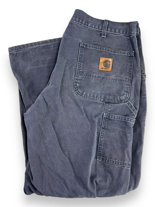 Vintage Carhartt Canvas Workwear Carpenter Pants Size 34 Gray