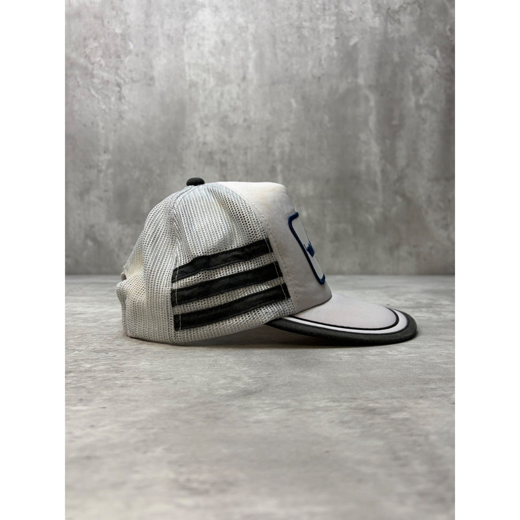 Vintage 80s/90s Canadian Patrol Frigate Three Stripe Trucker Snapback Hat OSFA