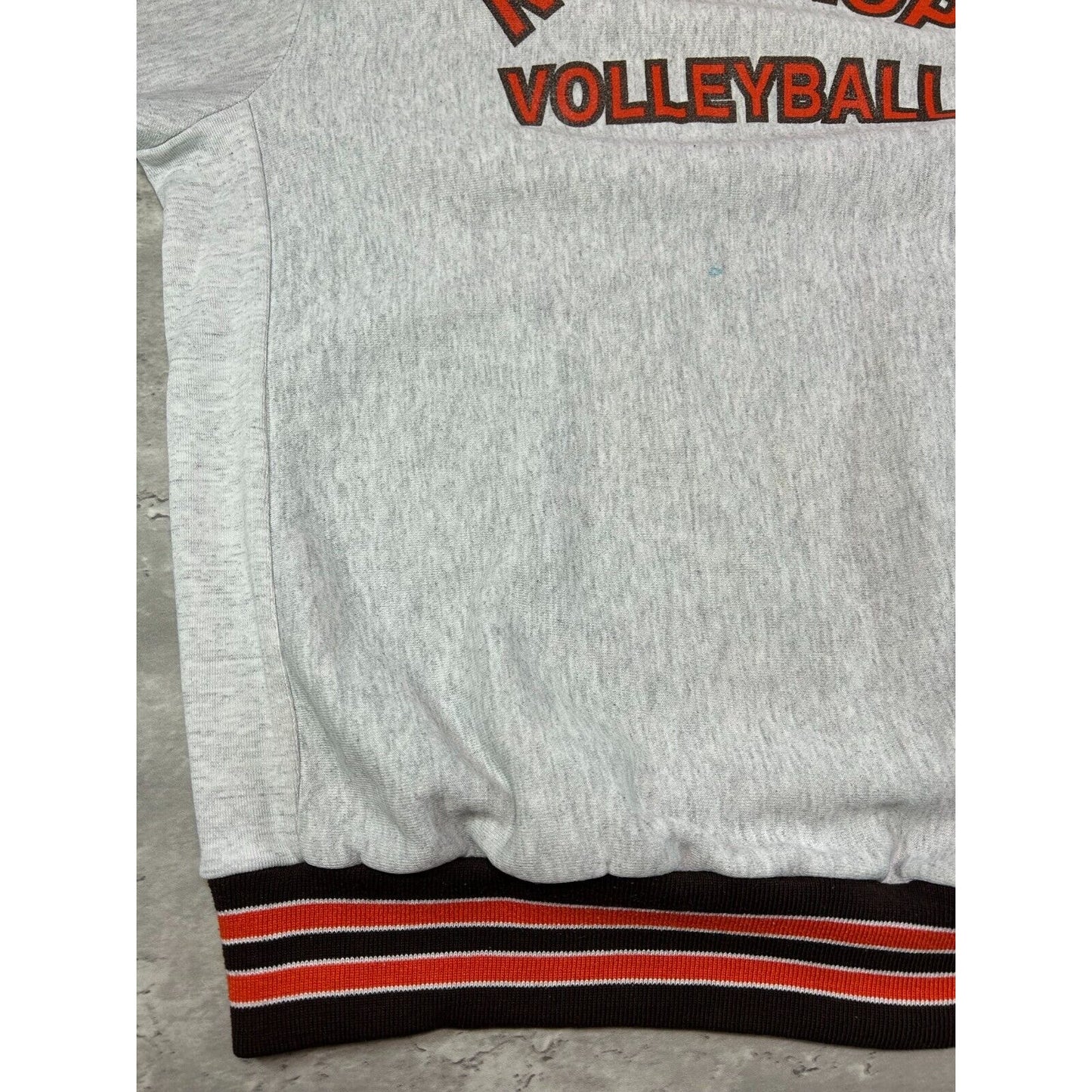 Vintage 90s Northrop Volleyball Graphic Spellout Sweatshirt Size XL Gray