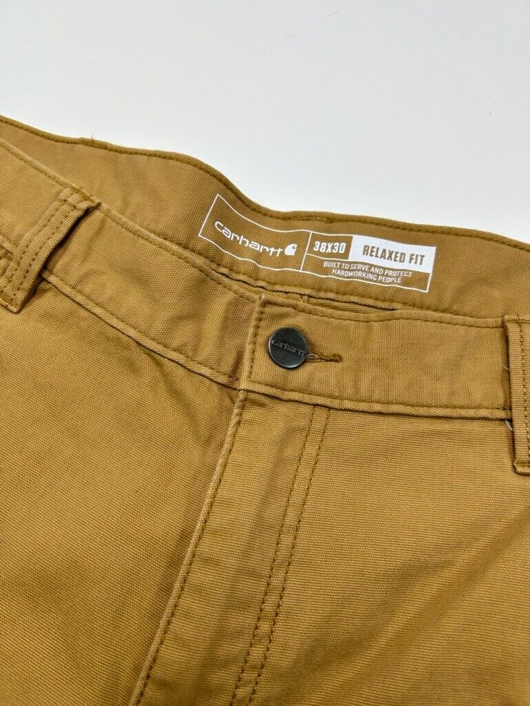 Carhartt Relaxed Fit Canvas Workwear Five Pocket Pants Size 38 Brown