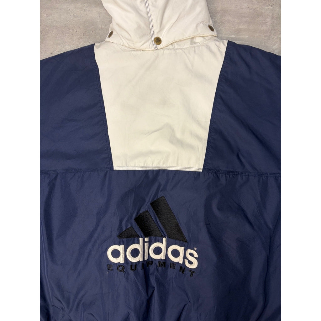 Vintage 90s Adidas Embroidered Logo Full Zip Insulated Jacket Size XL