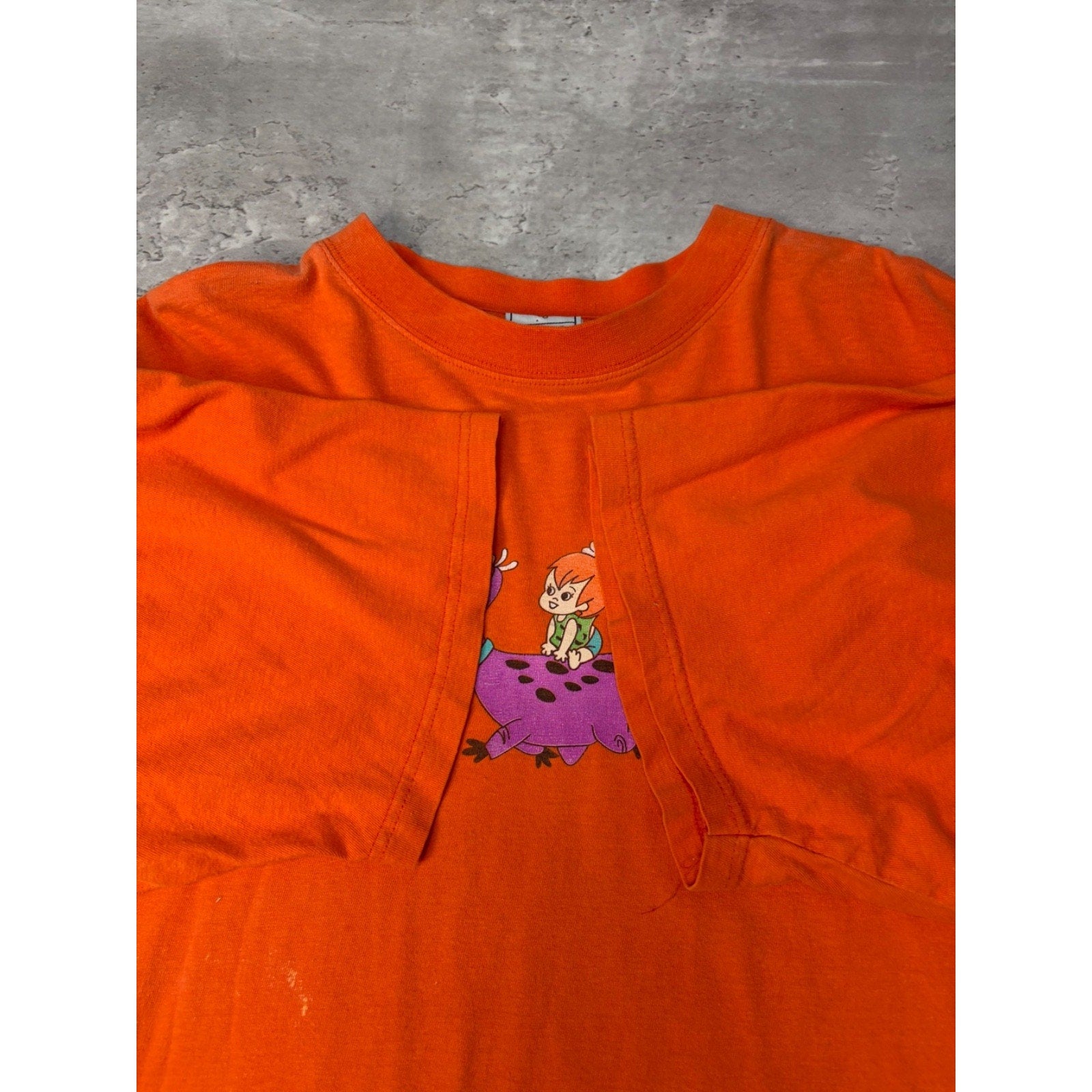 Vintage 1993 Flintstones Cartoon Character Graphic Tv Show Promo T-Shirt Size XL