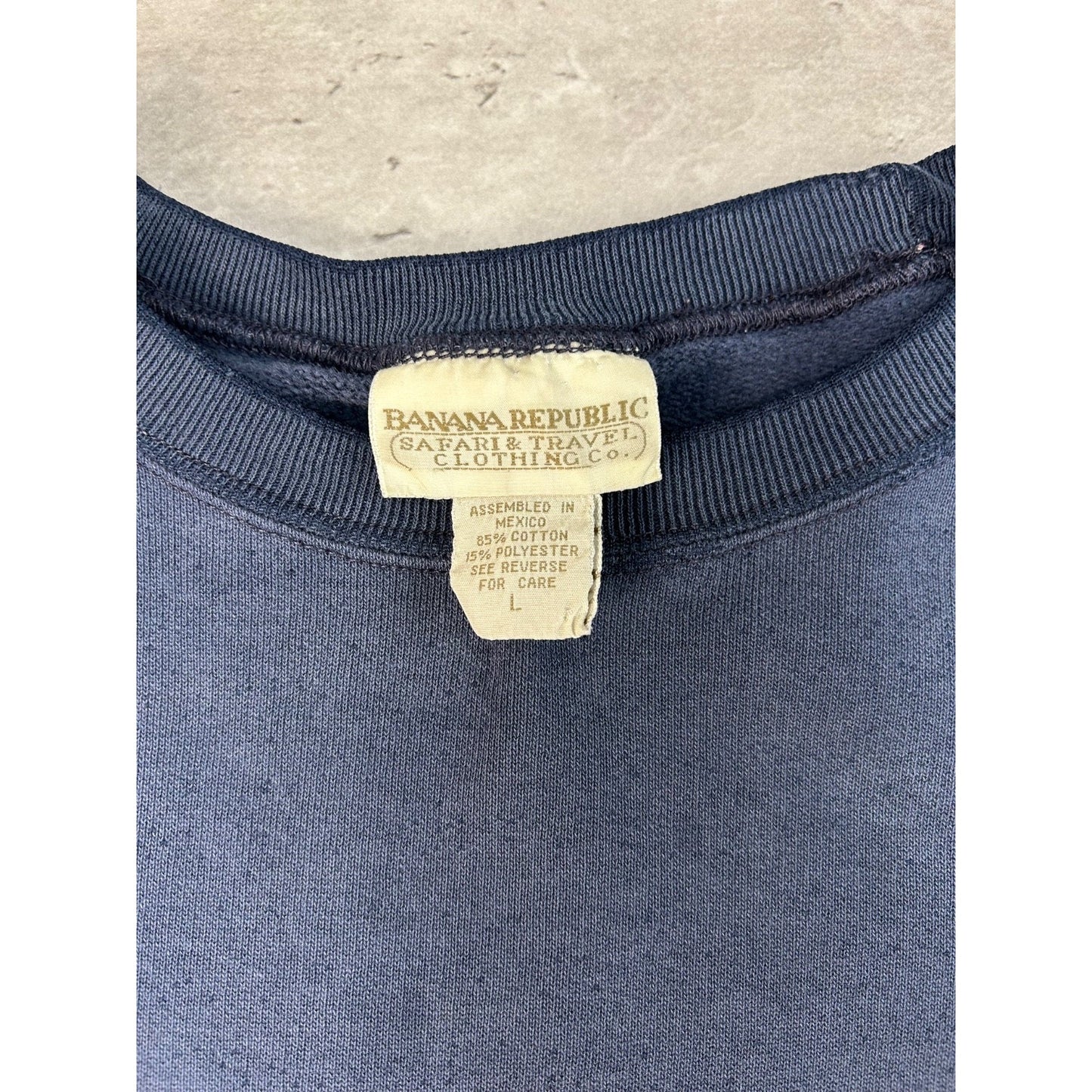 Vintage 90s Banana Republic Graphic Arc Spellout Sweatshirt Size Large