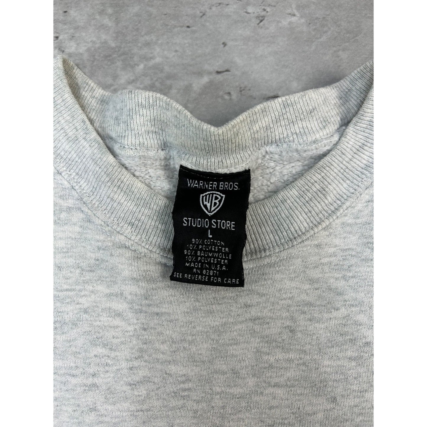 Vintage 90s Looney Tunes Cartoon Characters Tv Show Promo Sweatshirt Size Large