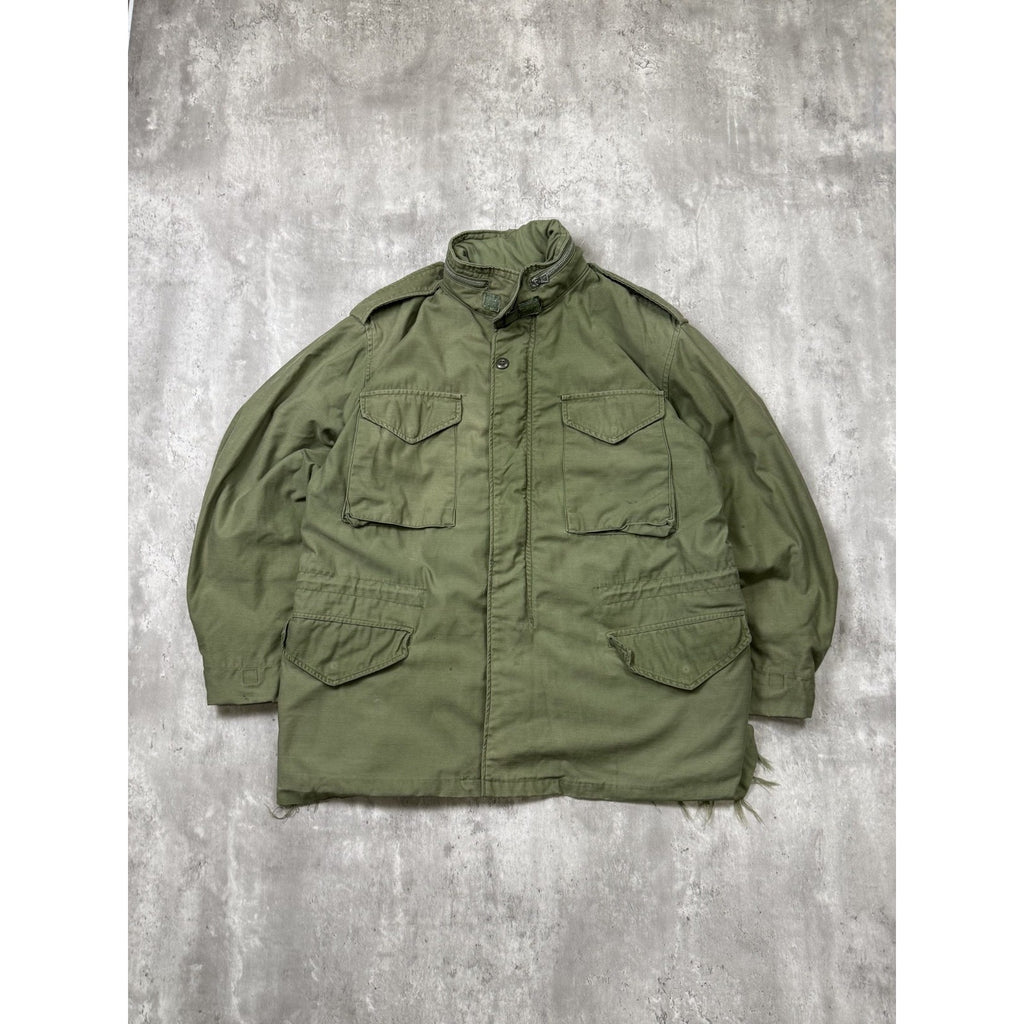 Vintage 1960s US Military M-65 Multi Pockey Long Jacket Size Large