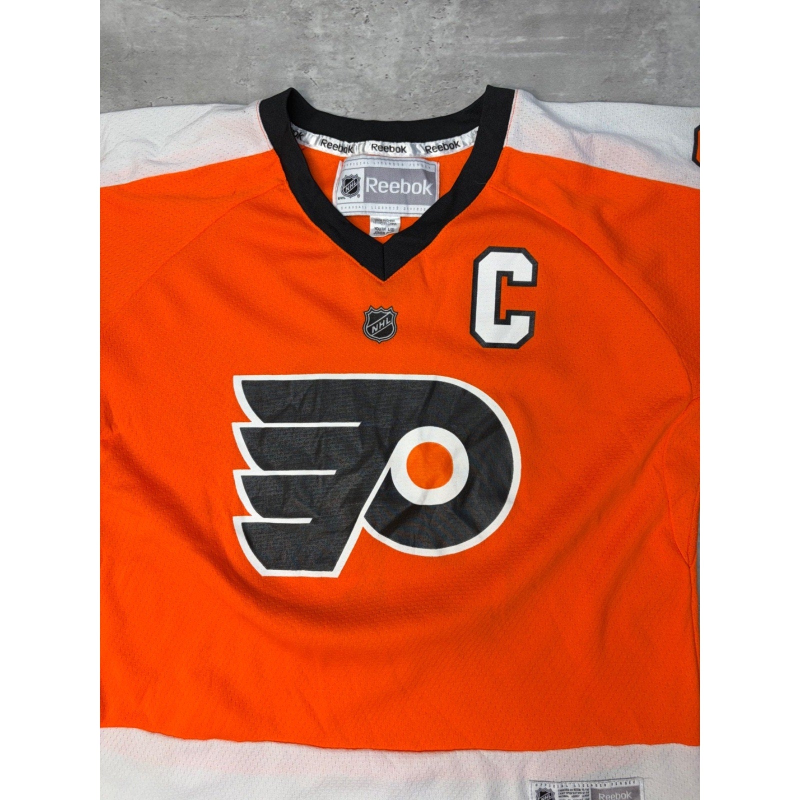 Vintage Claude Giroux #28 Philadelphia Flyers NHL Hockey Jersey Size L/XL YOUTH
