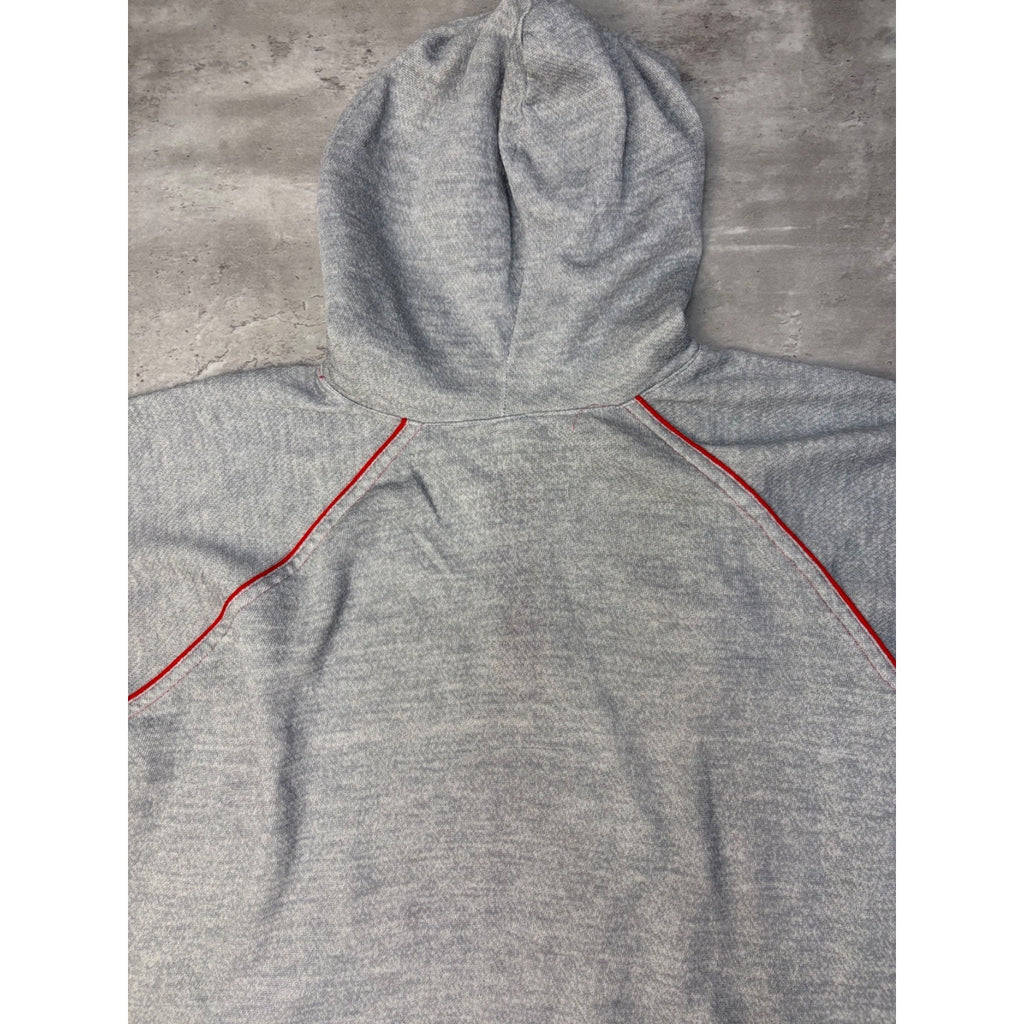 Vintage 80s Yamaha Lightweight 1/4 Zip Pullover Hooded Sweatshirt Size XL