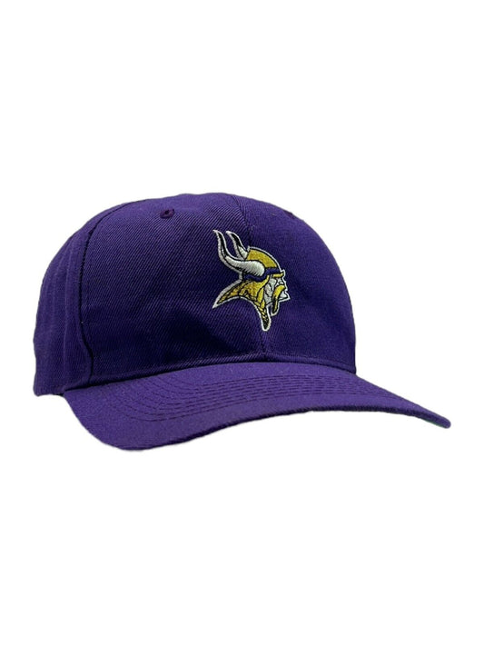 Vintage 90s Minnesota Vikings NFL Embroidered Logo Snapback Hat OSFA