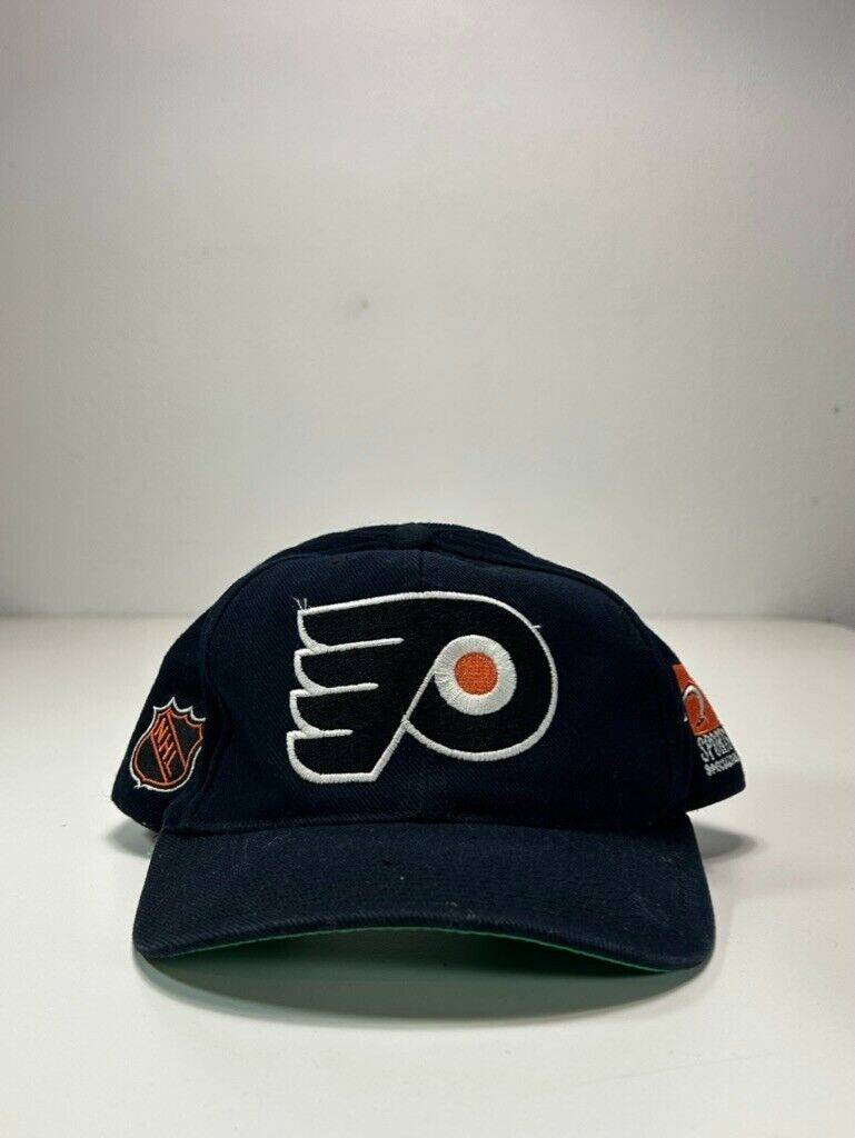 VTG 90s Philadelphia Flyers NHL Sports Specialties Plain Logo Snapback Hat OSFA