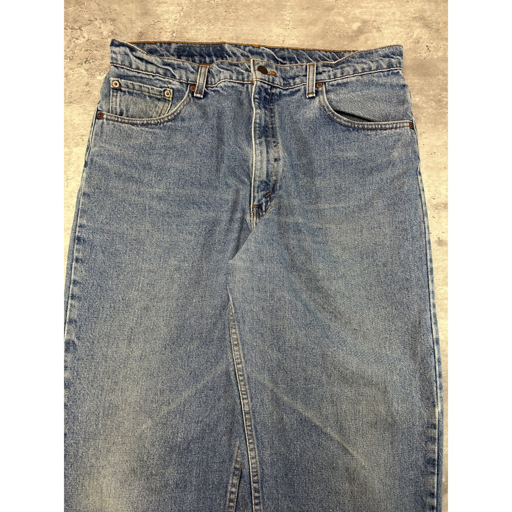 Vintage 90s Levis 550 Red Tab Light Wash Denim Pants Size 36 Blue