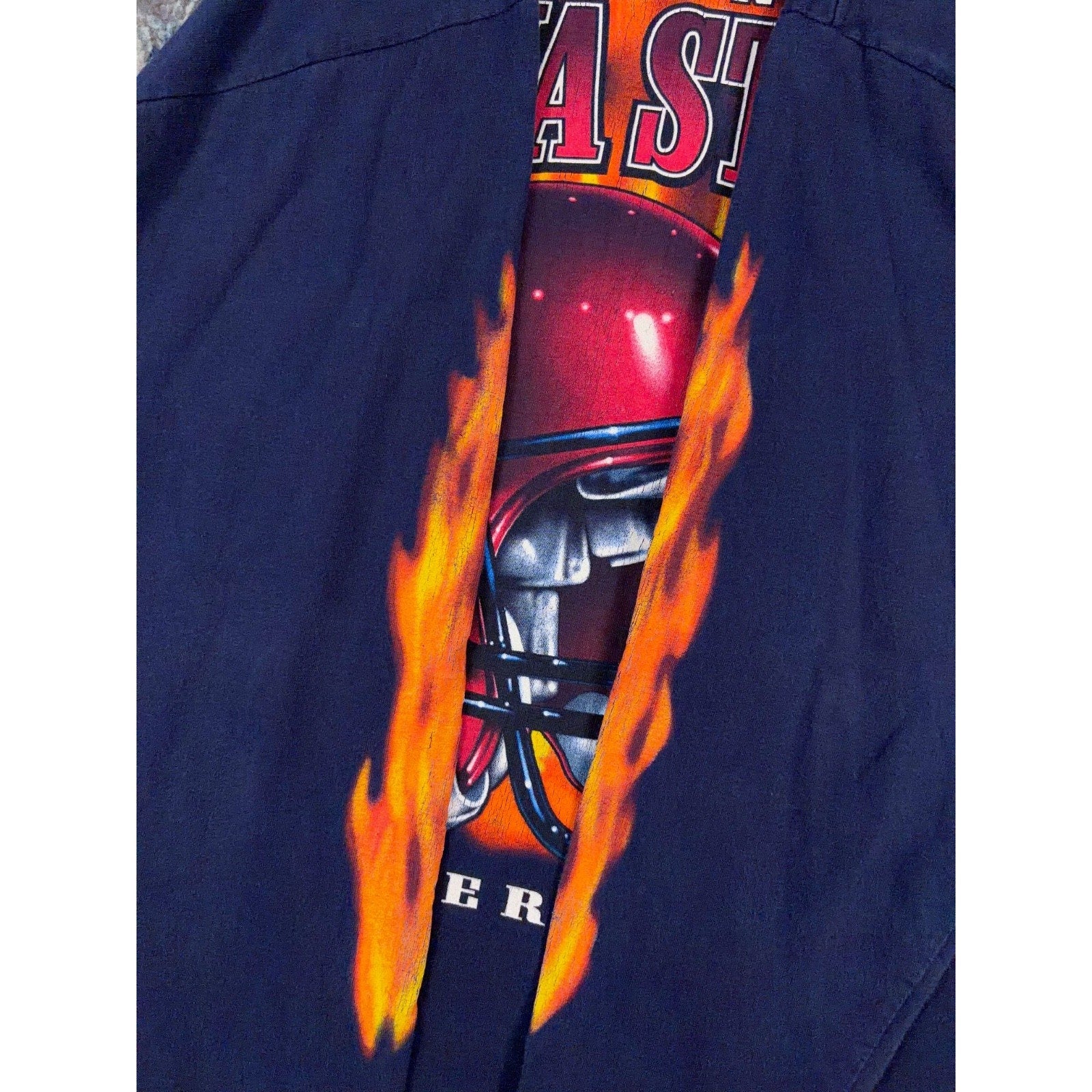 Vintage Iowa State Cyclones NCAA Big Helmet Graphic Long Sleeve T-Shirt Size XL