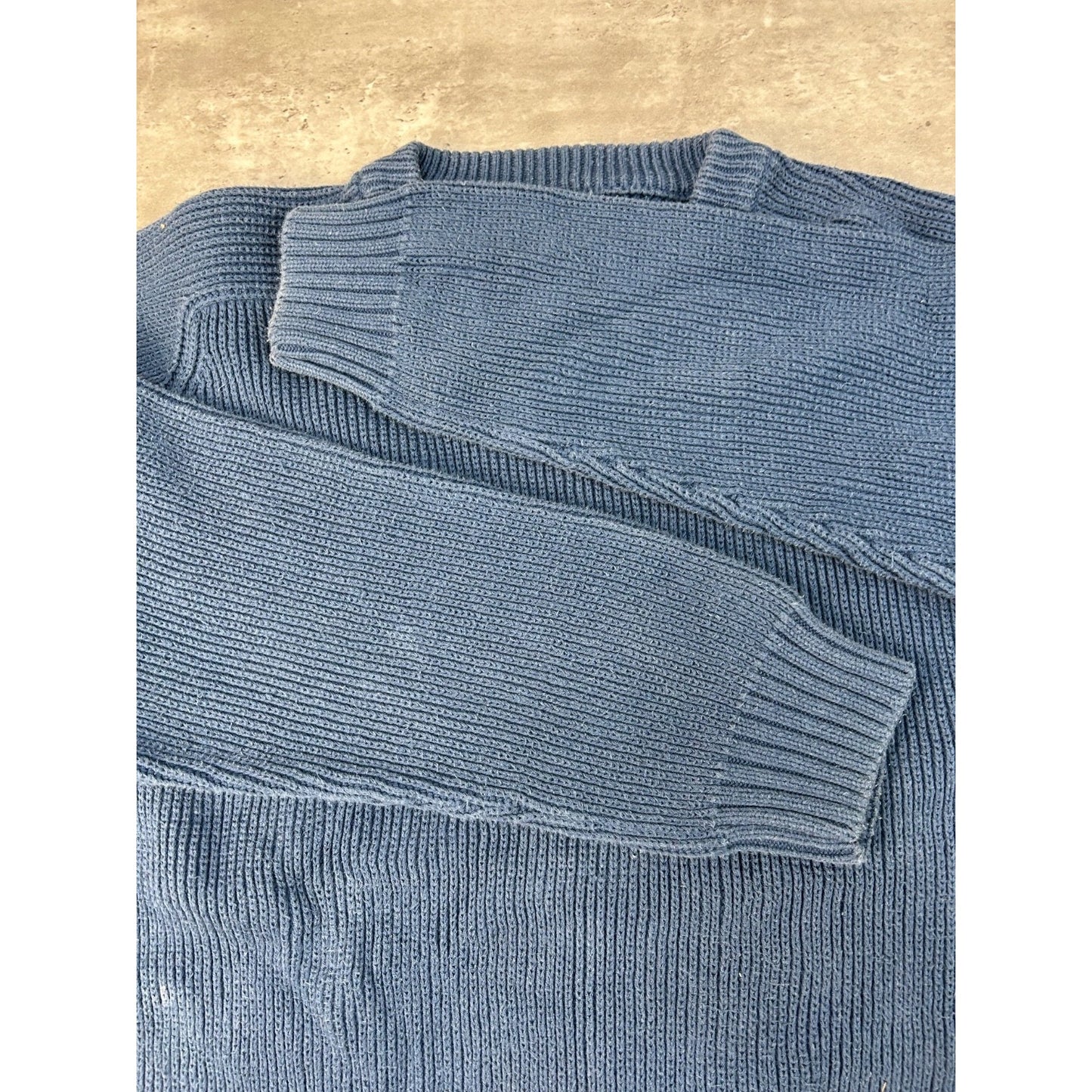 Vintage 90s Eddie Bauer Solid Ribbed Pullover Knit Sweater Size Large