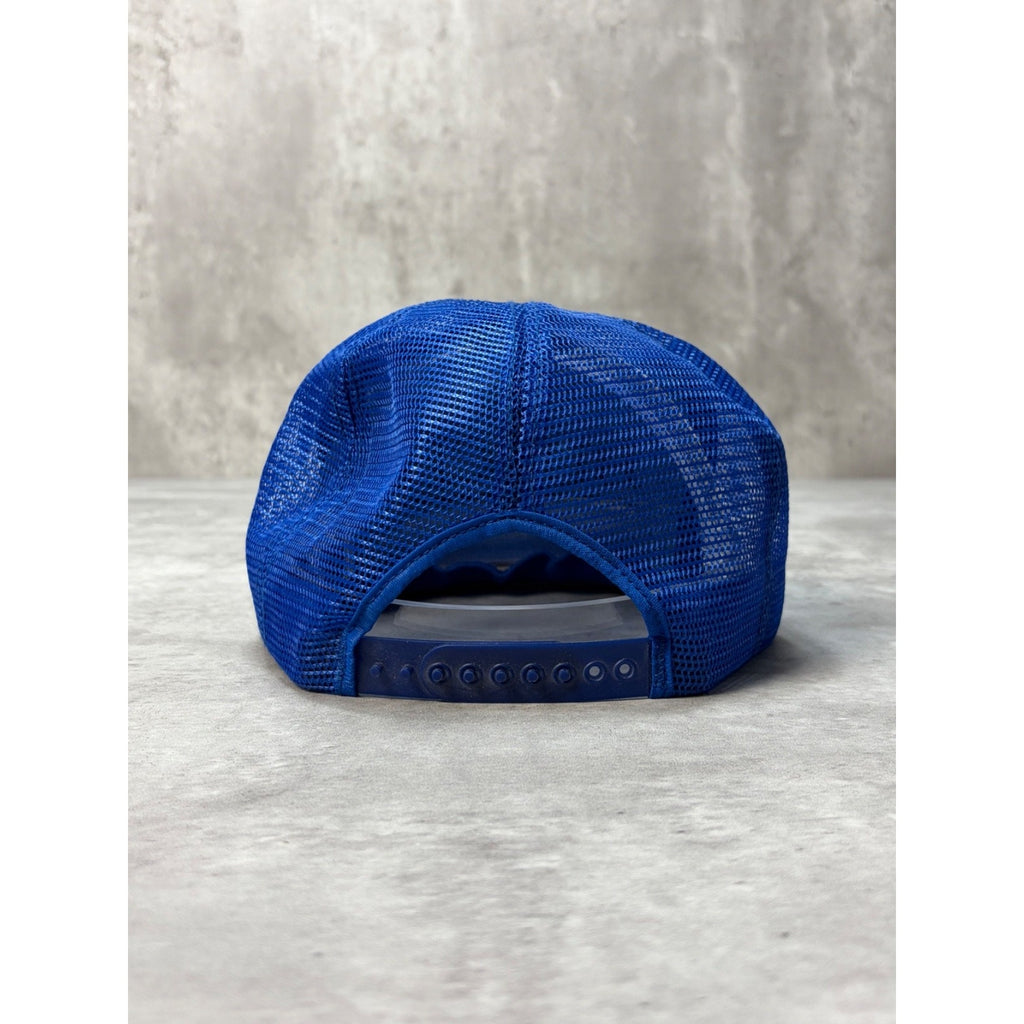 Vintage 80s/90s Busch Logo Spellout Beer Promo Trucker Snapback Hat OSFA