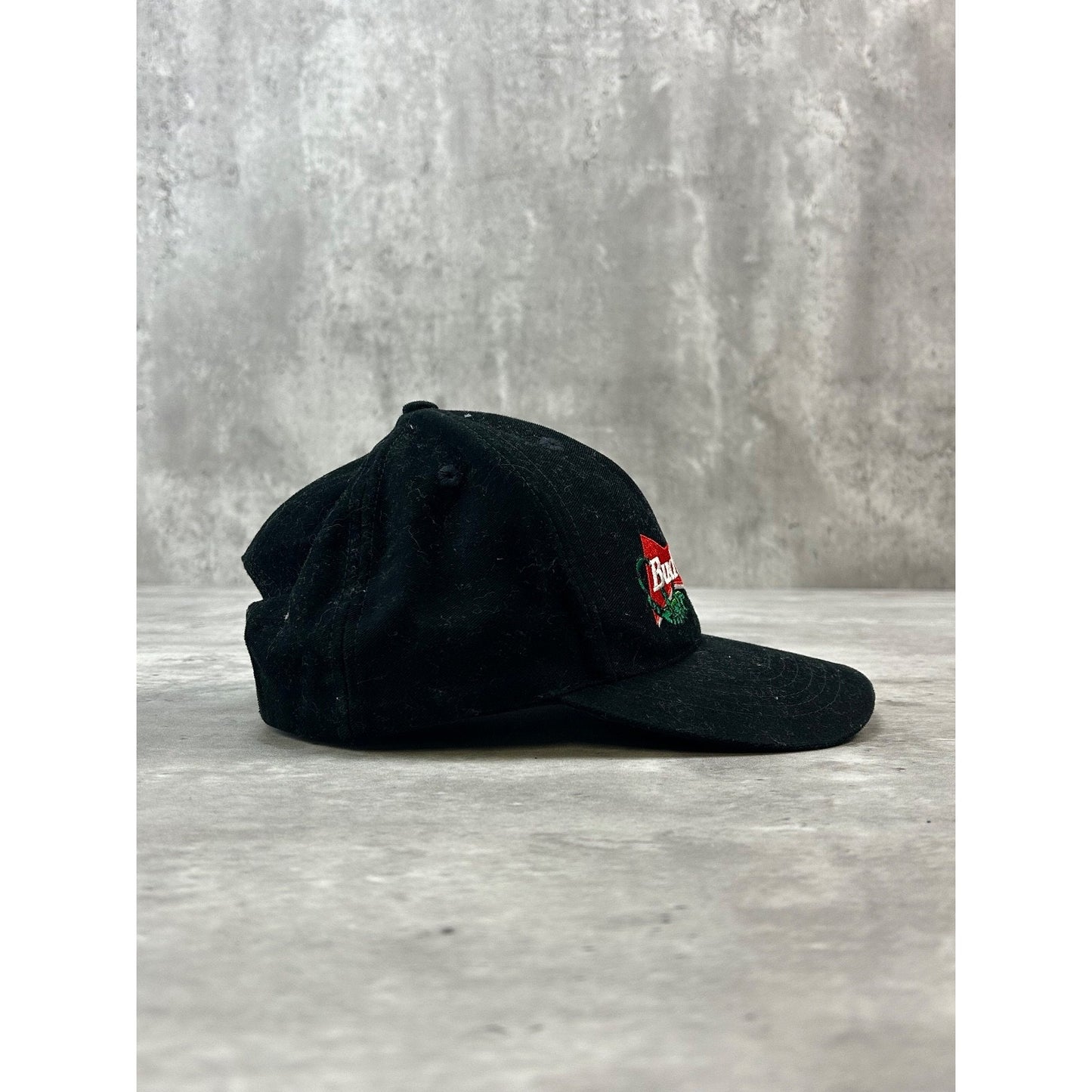 Vintage 90s Budweiser Embroidered Lizard Logo Beer Promo Snapback Hat OSFA