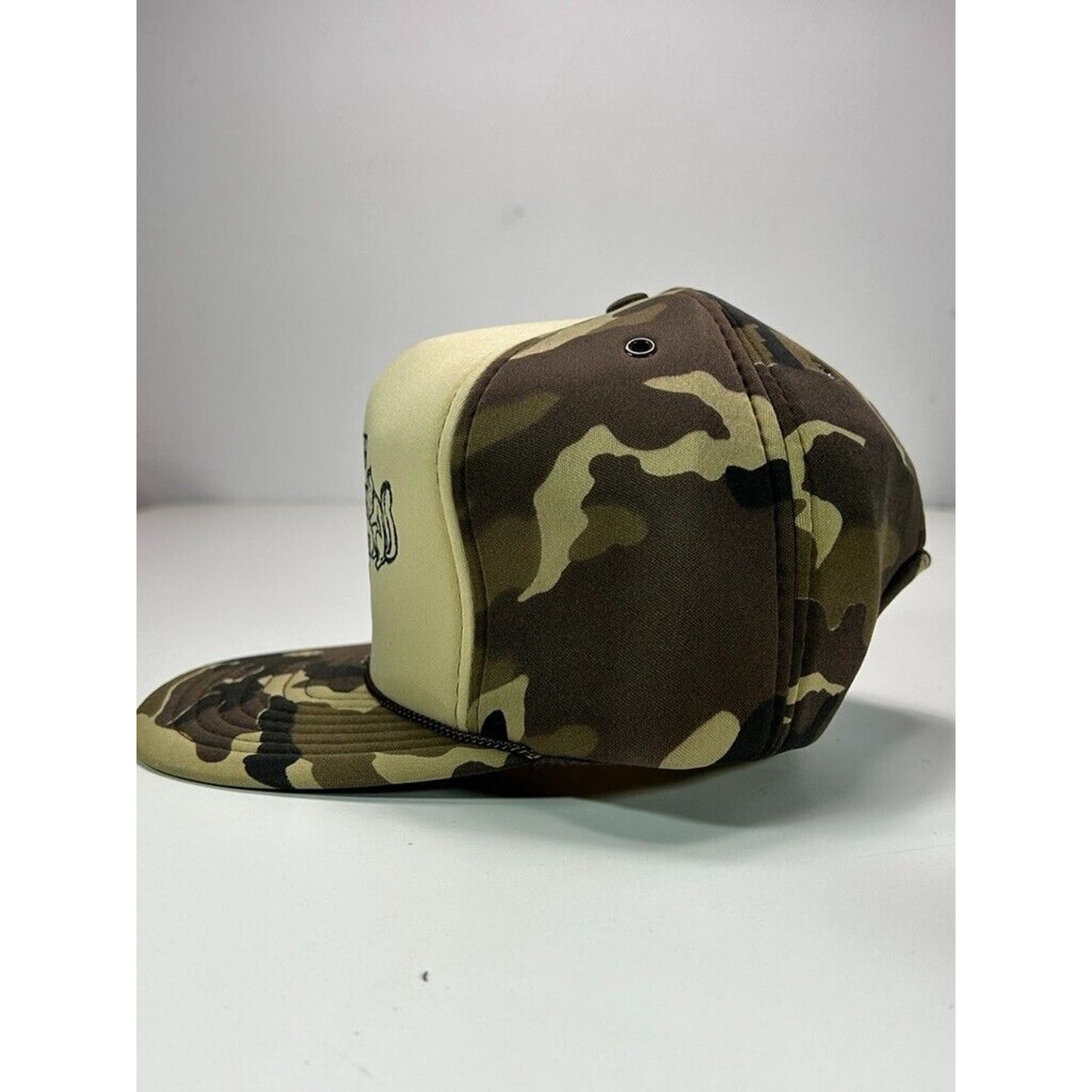 Vintage 90s Snyder Corner Hunting Camo Foam Snapback Hat OSFA