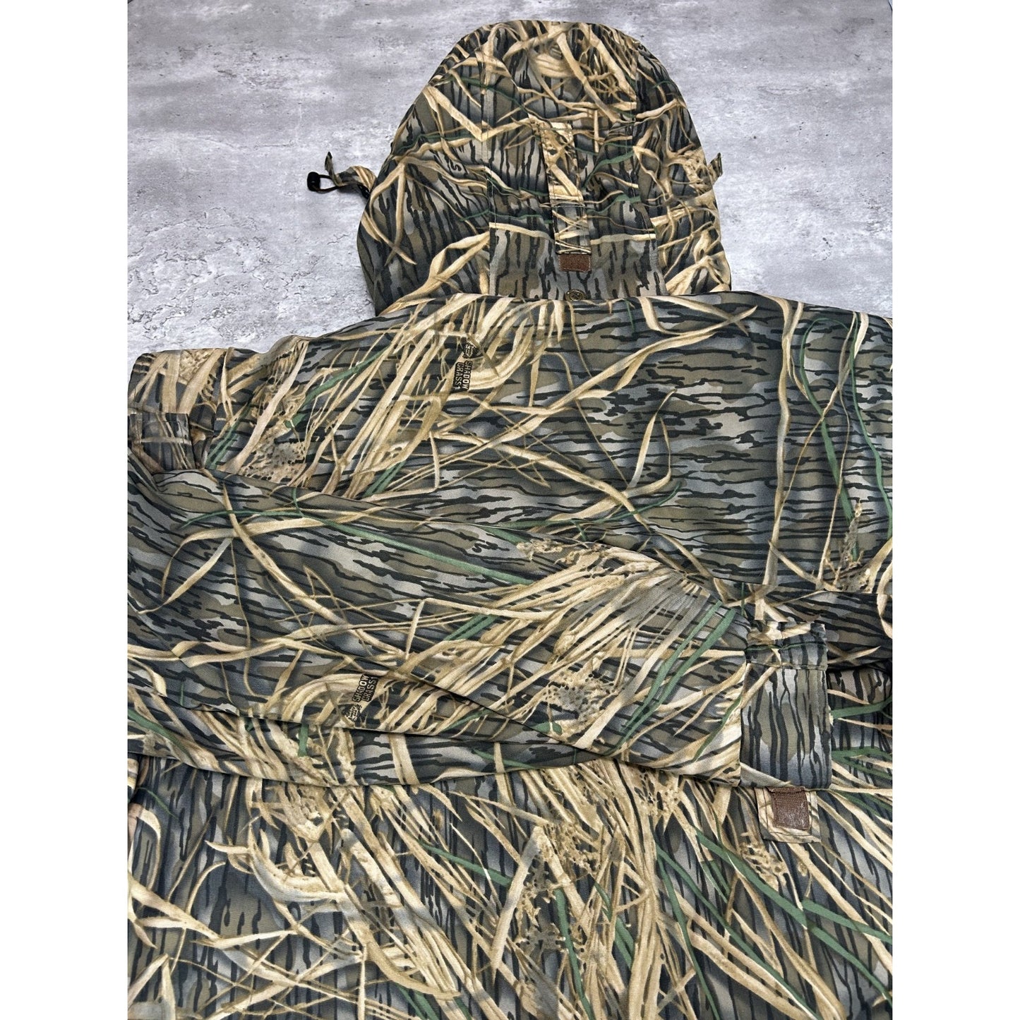 Vintage Columbia Mossy Oak Shadow Grass Camo Full Zip Hunting Jacket Size XL