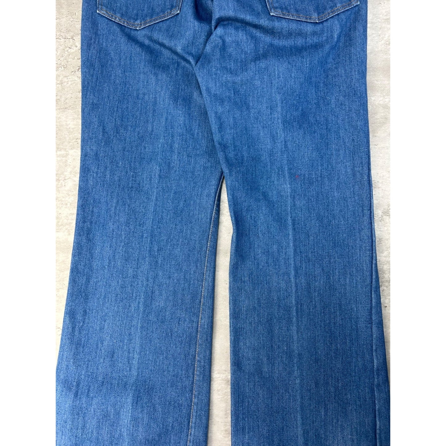 Vintage 1970s Medium Wash Straight Fit Denim Pants Size 35