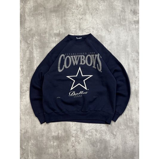 Vintage 1995 Dallas Cowboys NFl Graphic Spellout Football Sweatshirt Size XL