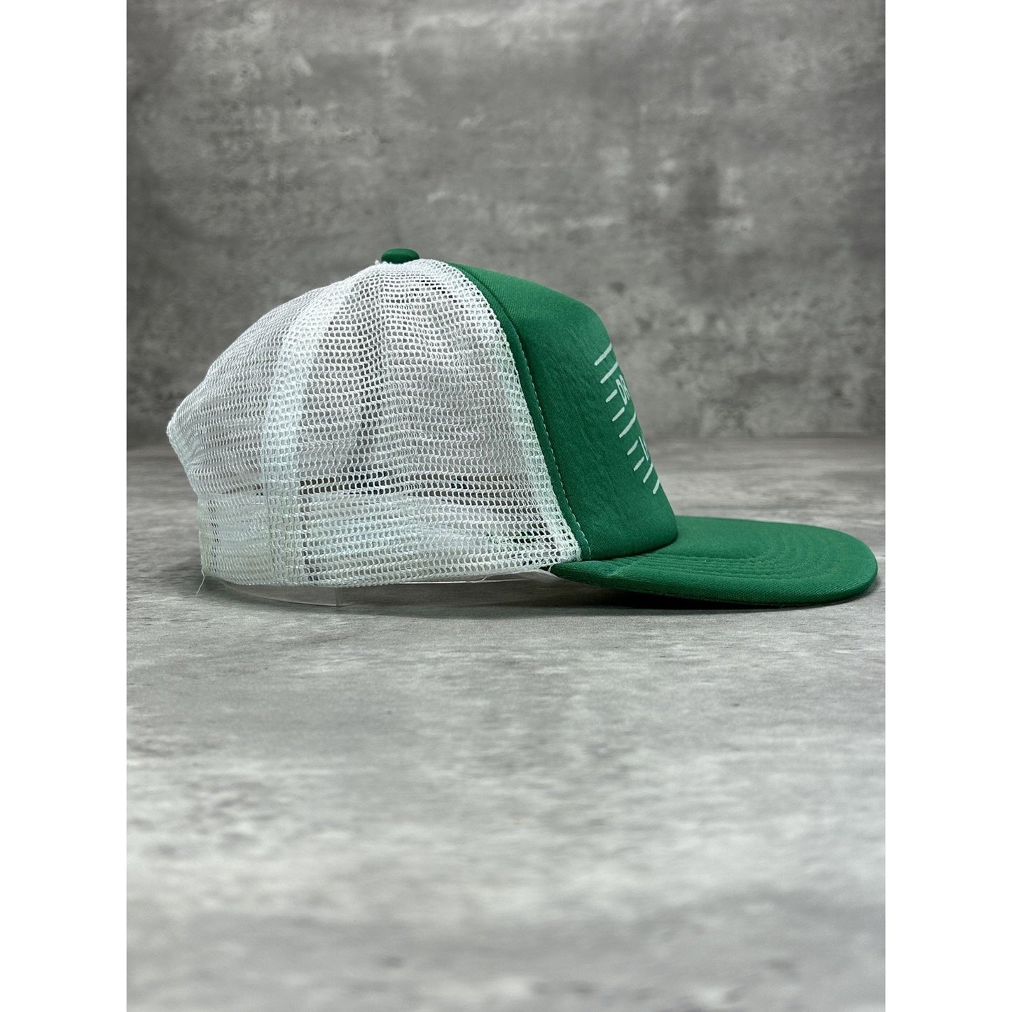 Vintage 90s Subway Dress To Impress Graphic Spellout Trucker Snapback Hat OSFA