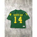 Vintage 80s/90s Beaver Dam #14 Football Jersey Size Large