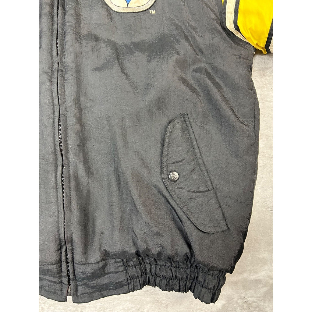 Vintage 90s Pittsburgh Steelers NFL Insulated Full Zip Jacket Size Medium
