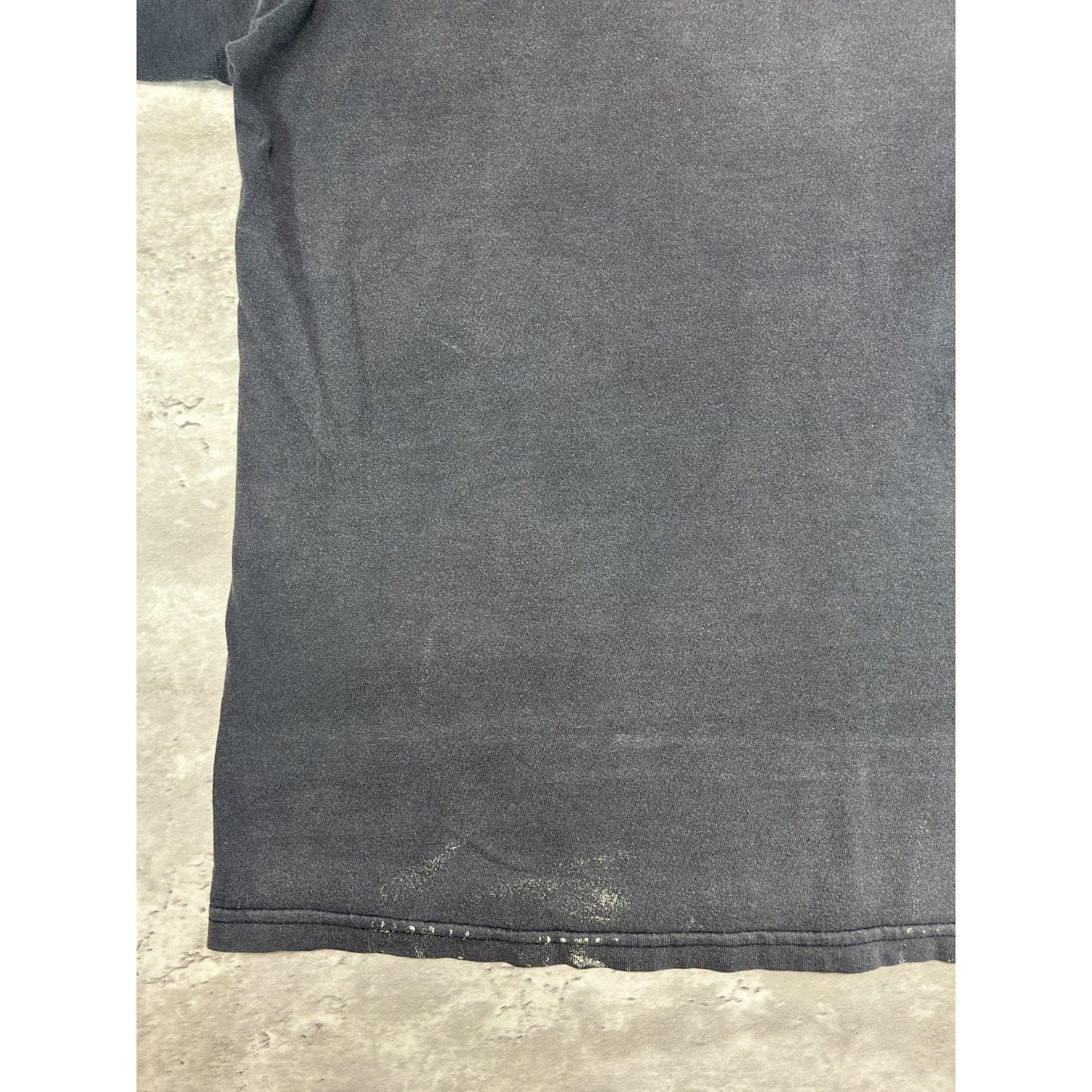 Vintage 90s Starter Graphic Classic Logo Faded T-Shirt Size Large Black