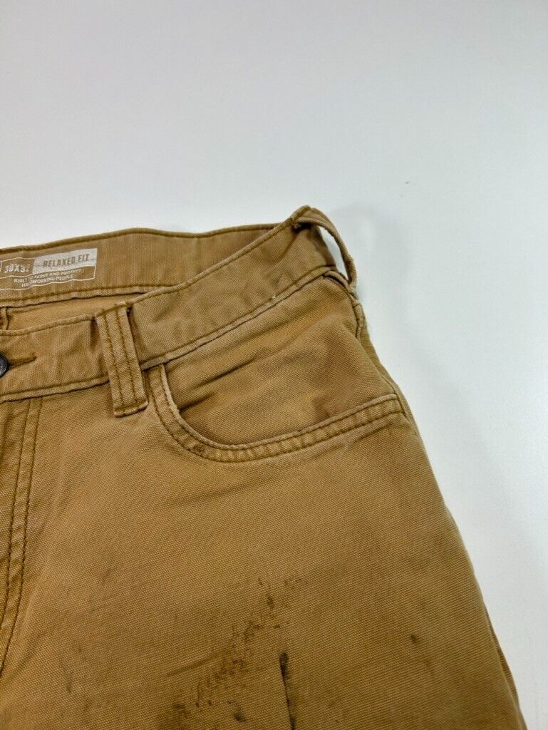 Carhartt Relaxed Fit Canvas Workwear Five Pocket Pants Size 30 Beige