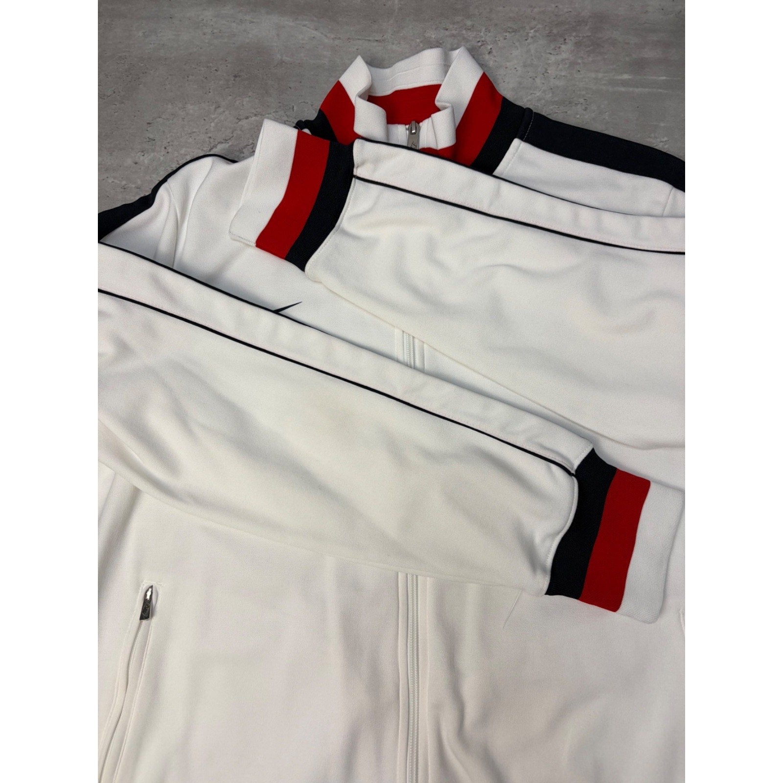Nike Team USA Olympics Soccer White Full Zip Track Jacket Size XL