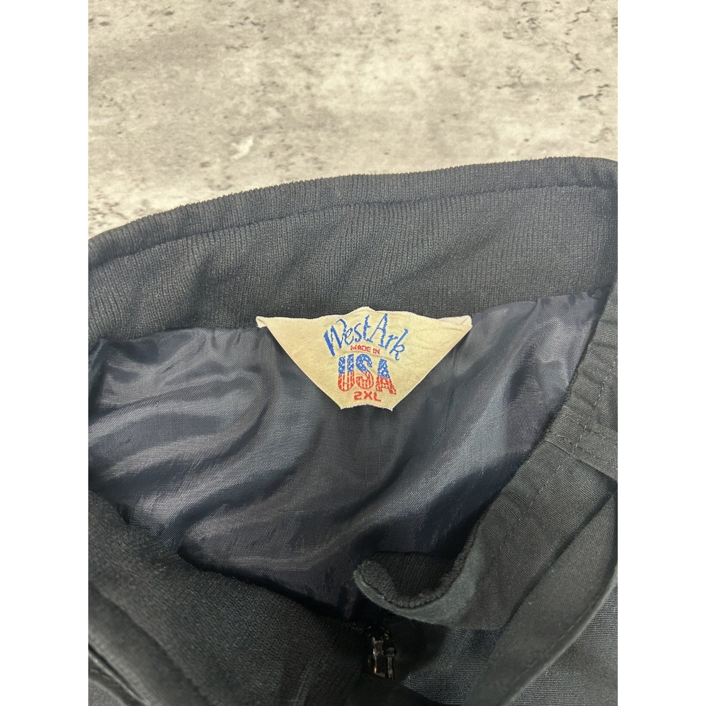 Vintage 90s Snap-On Racing Embroidered Spellout Full Zip Bomber Jacket Size 2XL