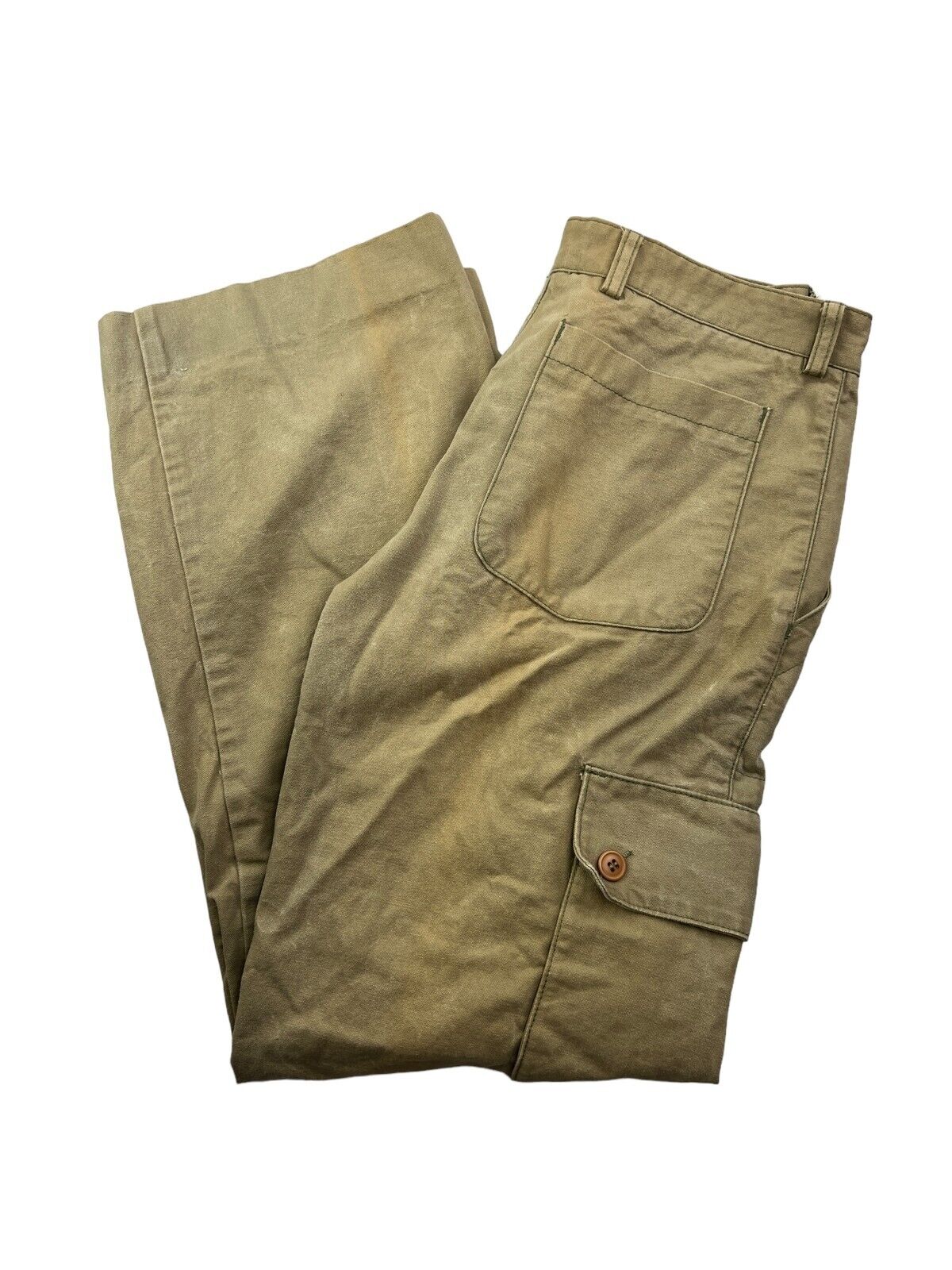 Vintage 80s/90s Chaps Ralph Lauren Straight Fit Cargo Pants Size 34 Beige