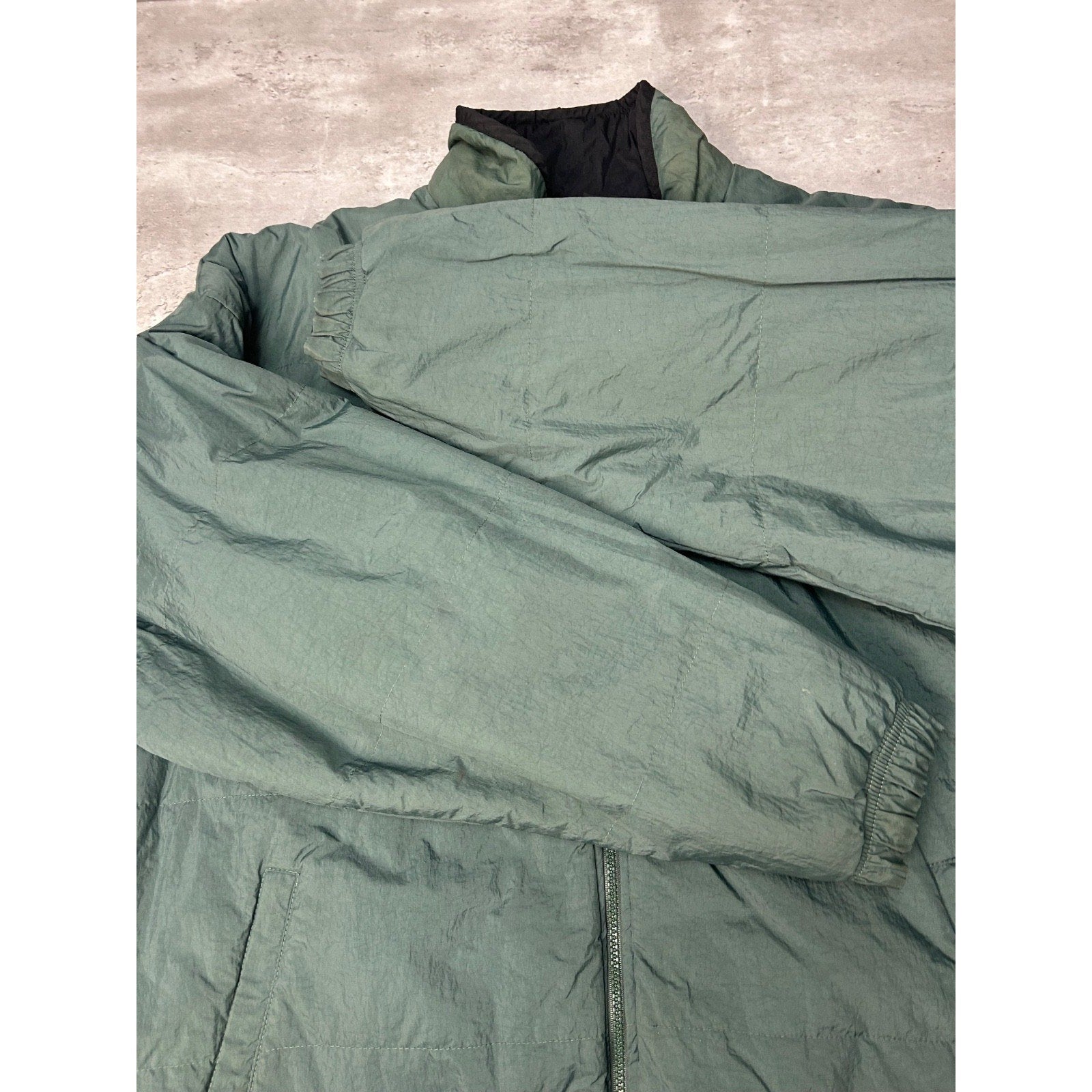 Vintage 90s Nike Embroidered Spellout Reversible Insulated Jacket Size XL