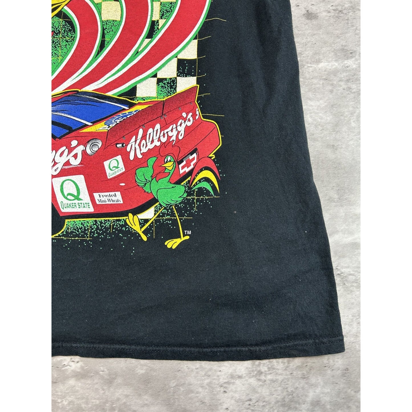 Vintage 1998 Terry Labonte #5 Nascar Big Graphic Kellogs T-Shirt Size Large