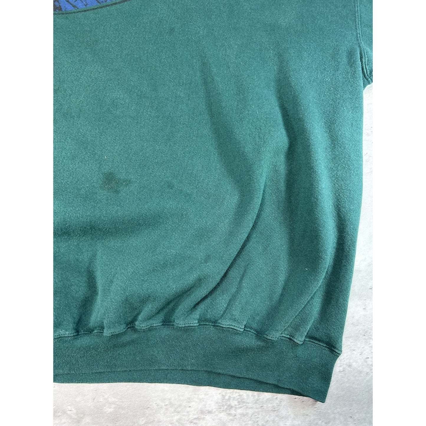 Vintage 90s Nike Big Graphic Swoosh Pullover Crewneck Sweatshirt Size XXL Green