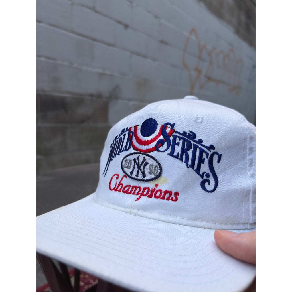 Vintage 2000 New York Yankees MLB World Series Champs Snapback Hat OSFA