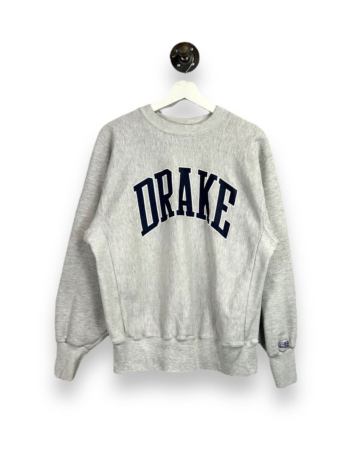 Vintage Drake University NCAA Collegiate Arc Spell Out Sweatshirt Size Large