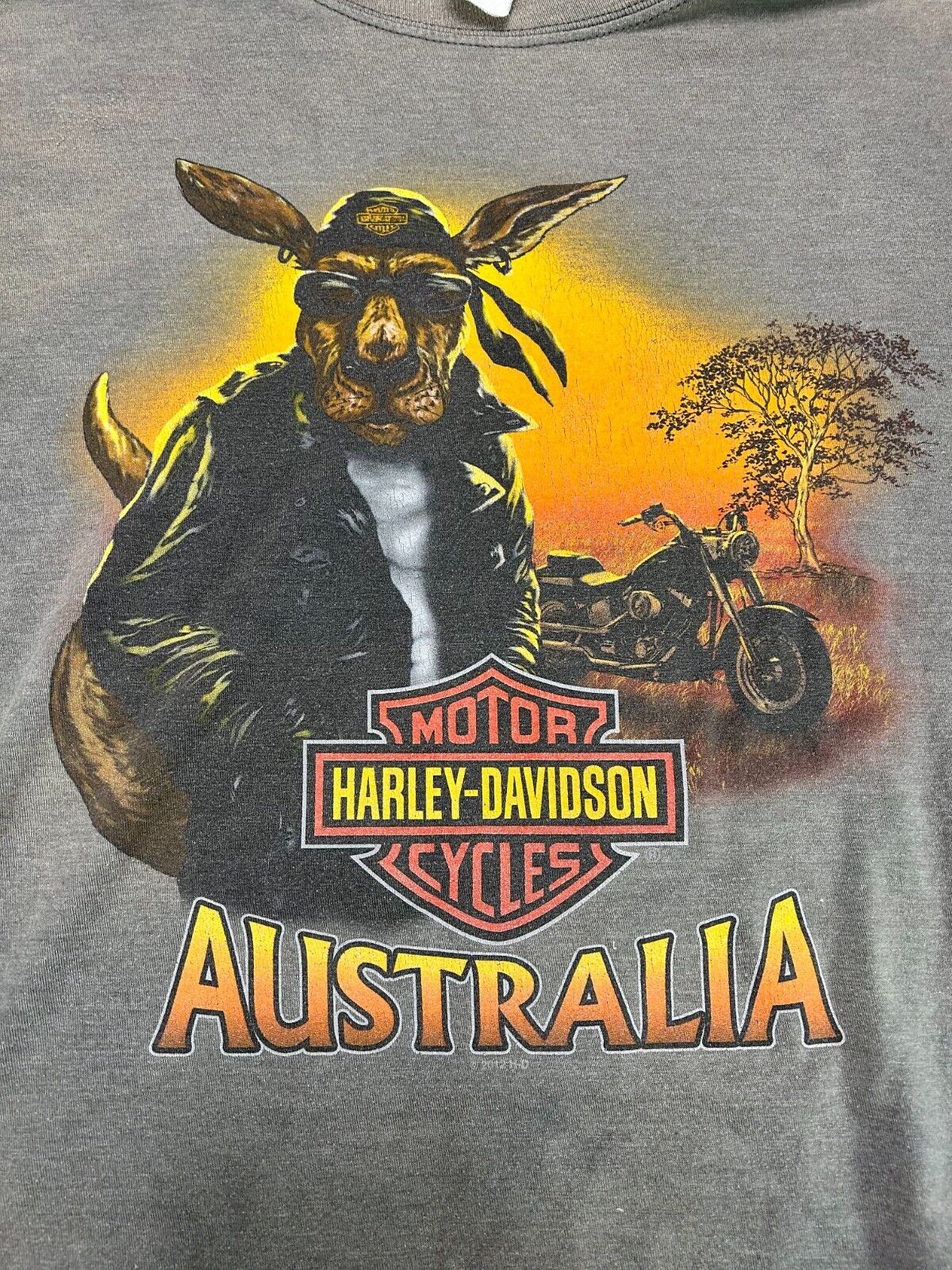 Harley Davidson Motorcycles Australia Kangaroo Graphic T-Shirt Size 2XL