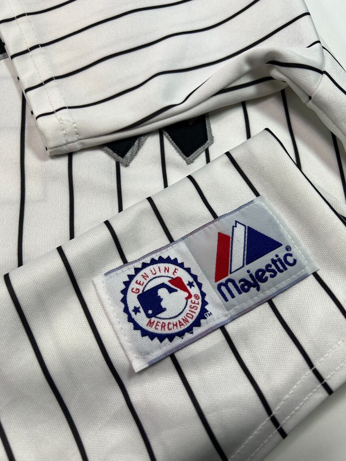 Vtg 90s Jon Garland #8 Chicago White Sox MLB Pinstripe Majestic Jersey Sz XL