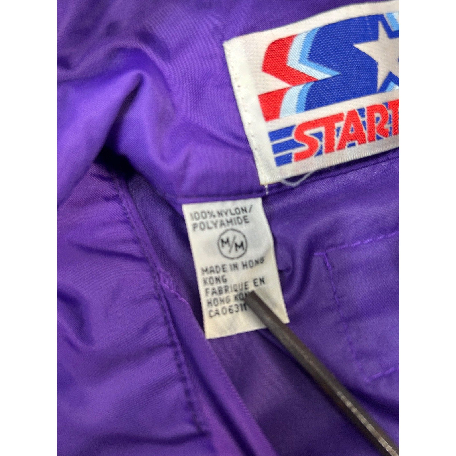 Vintage 80s Los Angeles Lakers NBA Nylon Starter Windbreaker Jacket Size Medium