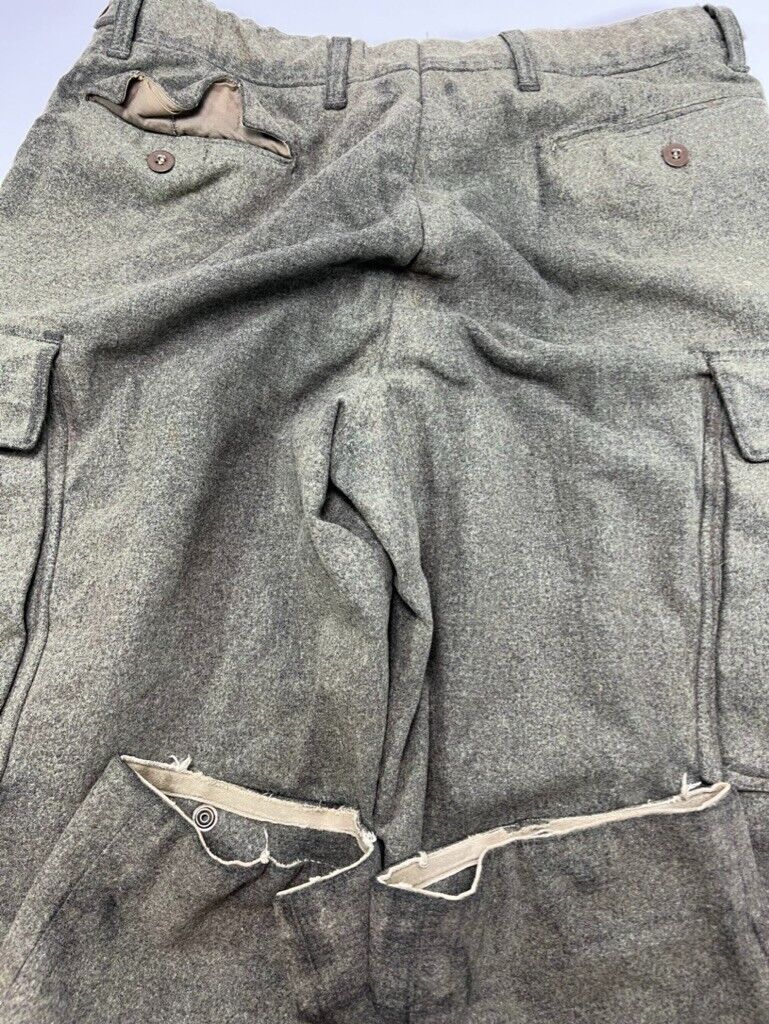 Vintage 1992 Military Issue K. Begmann Cargo Pocket Wool Pants Size 36