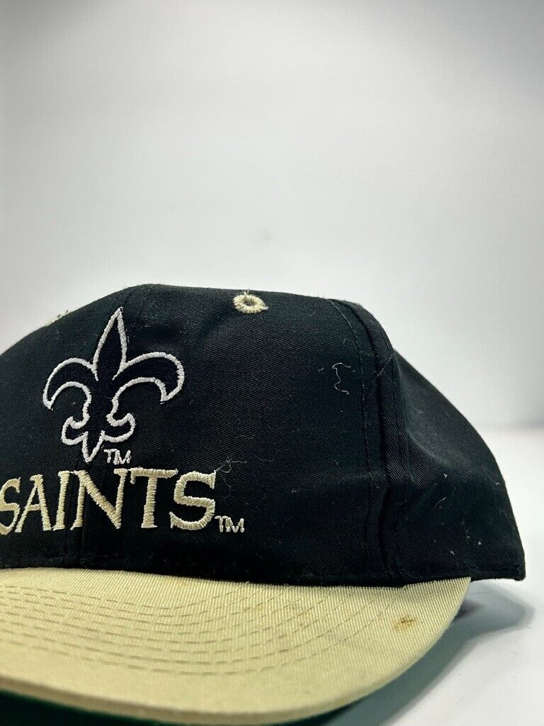 Vintage New Orleans Saints NFL Embroidered Logo Snapback Hat OSFA