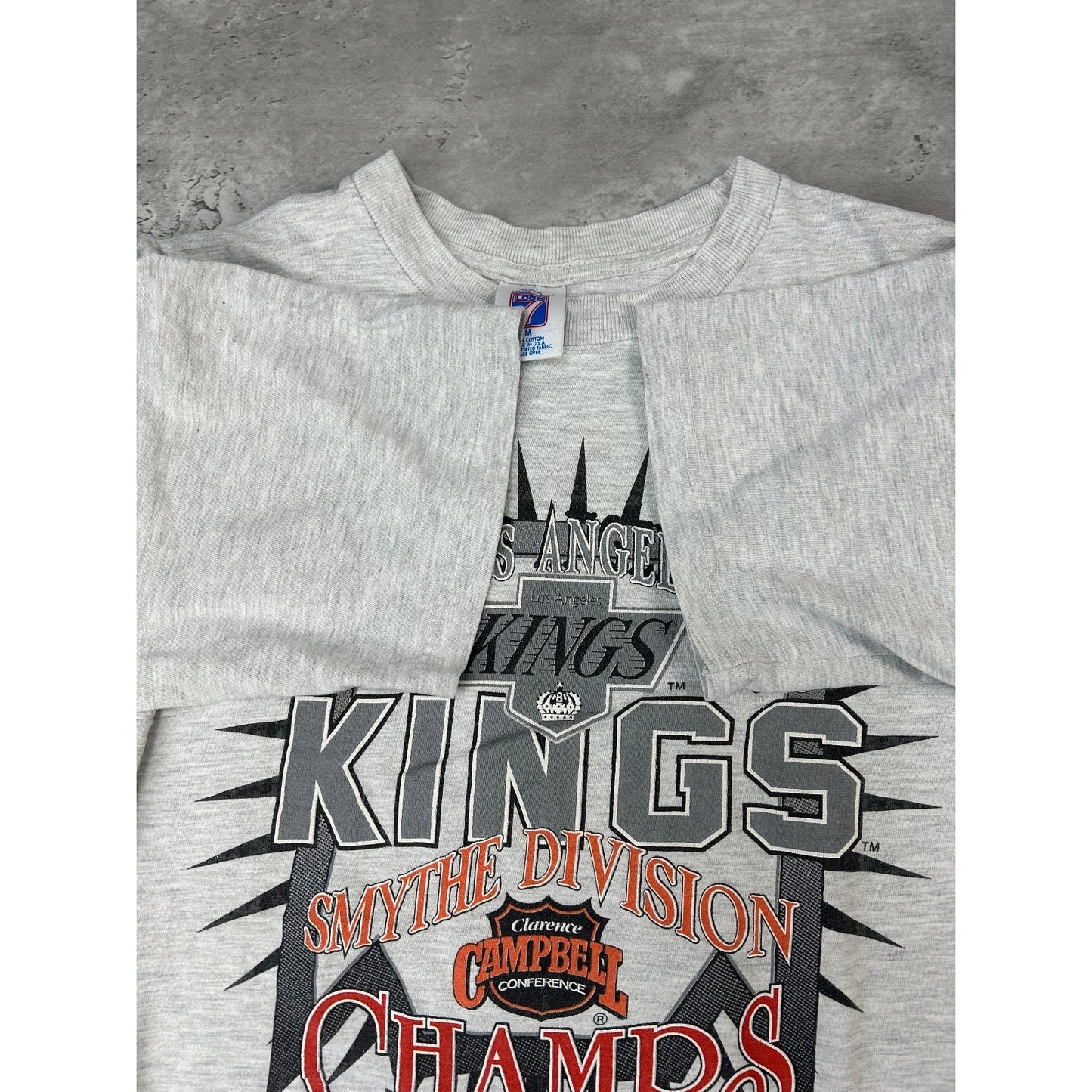 Vintage 1993 Los Angeles Kings NHL Smythe Division Champs T-Shirt Size Medium