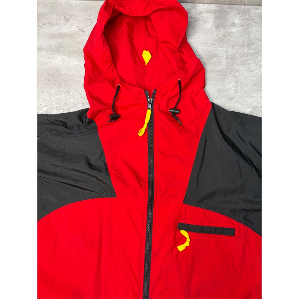 Vintage Marlboro Adventure Team Embroidered Full Zip Windbreaker Jacket Sz Large