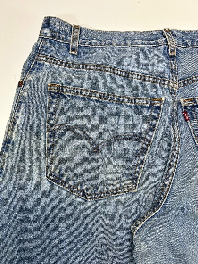 Vintage 90s Levis 560 Loose Fit Light Wash Denim Pants Size 34