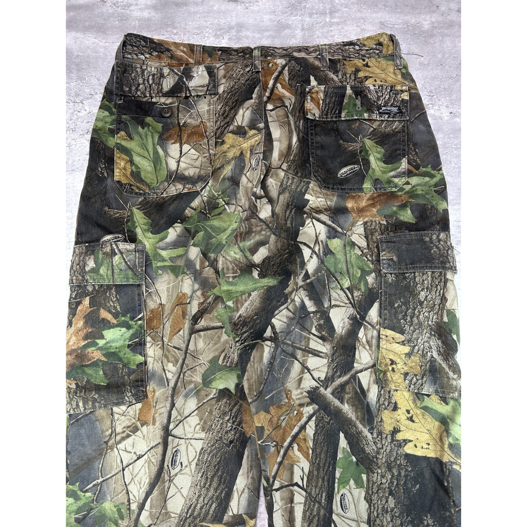 Vintage Wrangler Jeans Real Tree Hardwoods Hunting Camo Cargo Pants Size 40